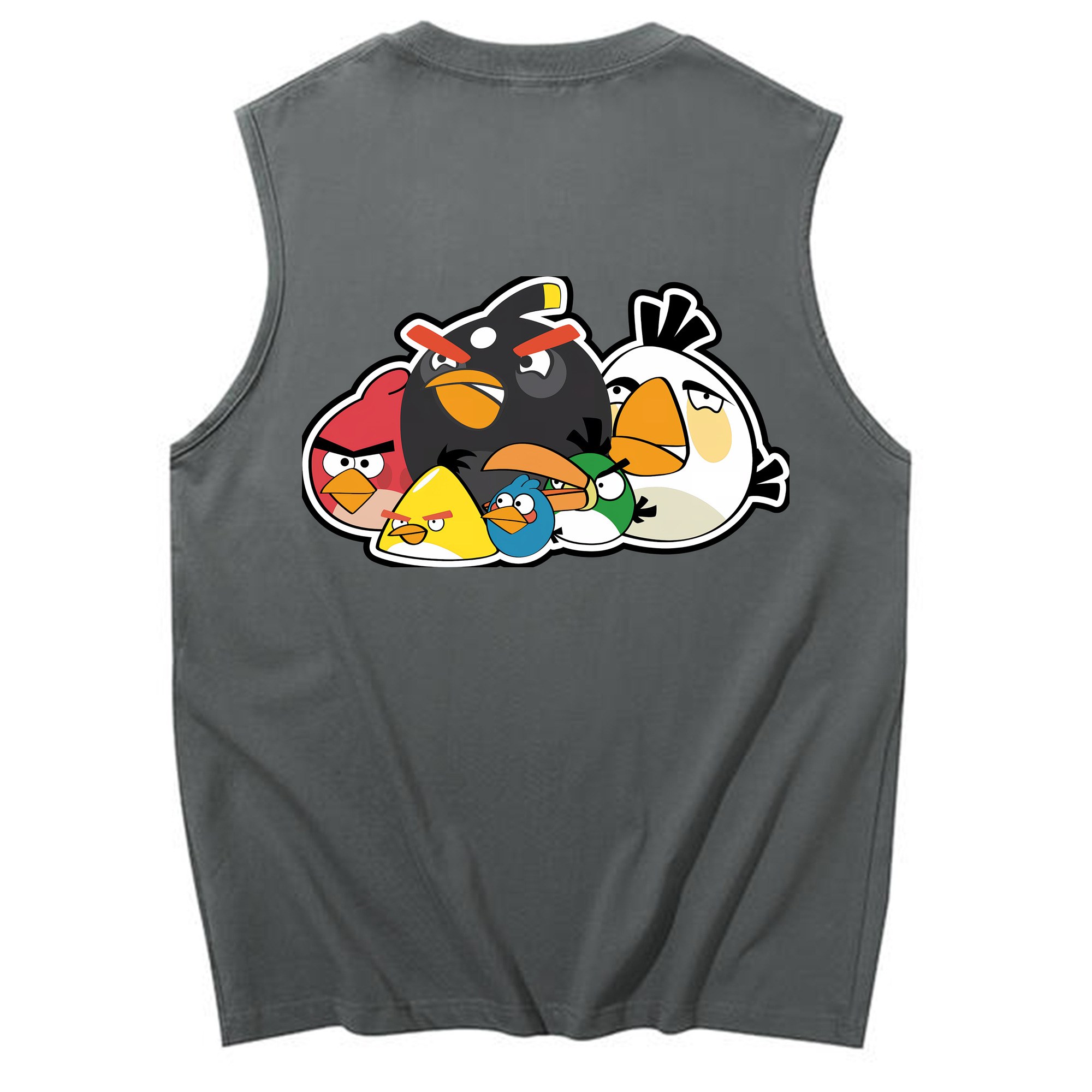 （画像用） Angry Birds アングリーバード コットン100％タンクトップ（背面プリント）